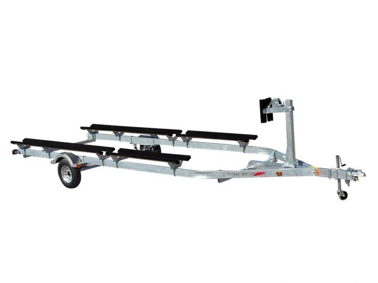 PSC-3500-BG - 18- 22 Galvanized Pontoon Trailer w/ Ladder Kit