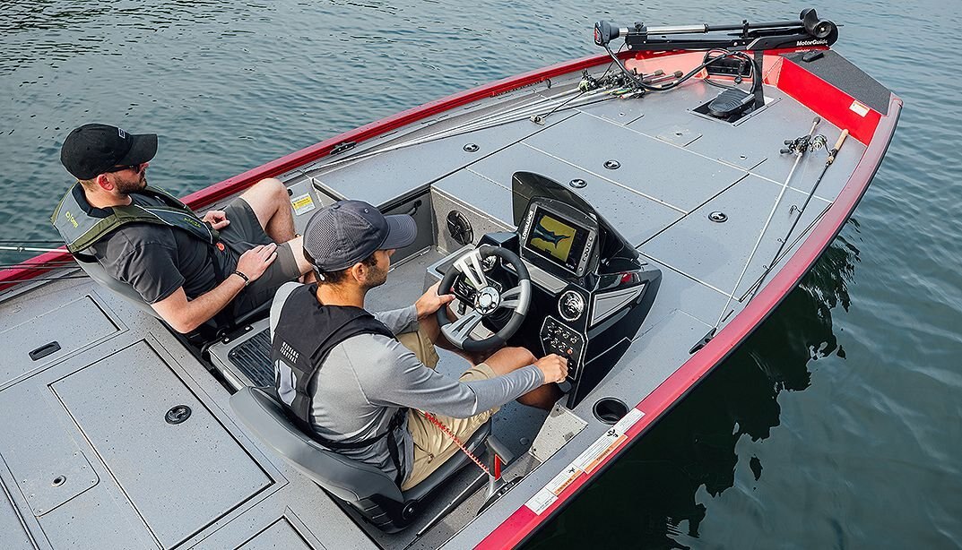 Lowe Boats STINGER 175C Orange Riot Gray Poly Roughliner Splatter Black Interior Coating