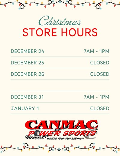 Holiday Hours