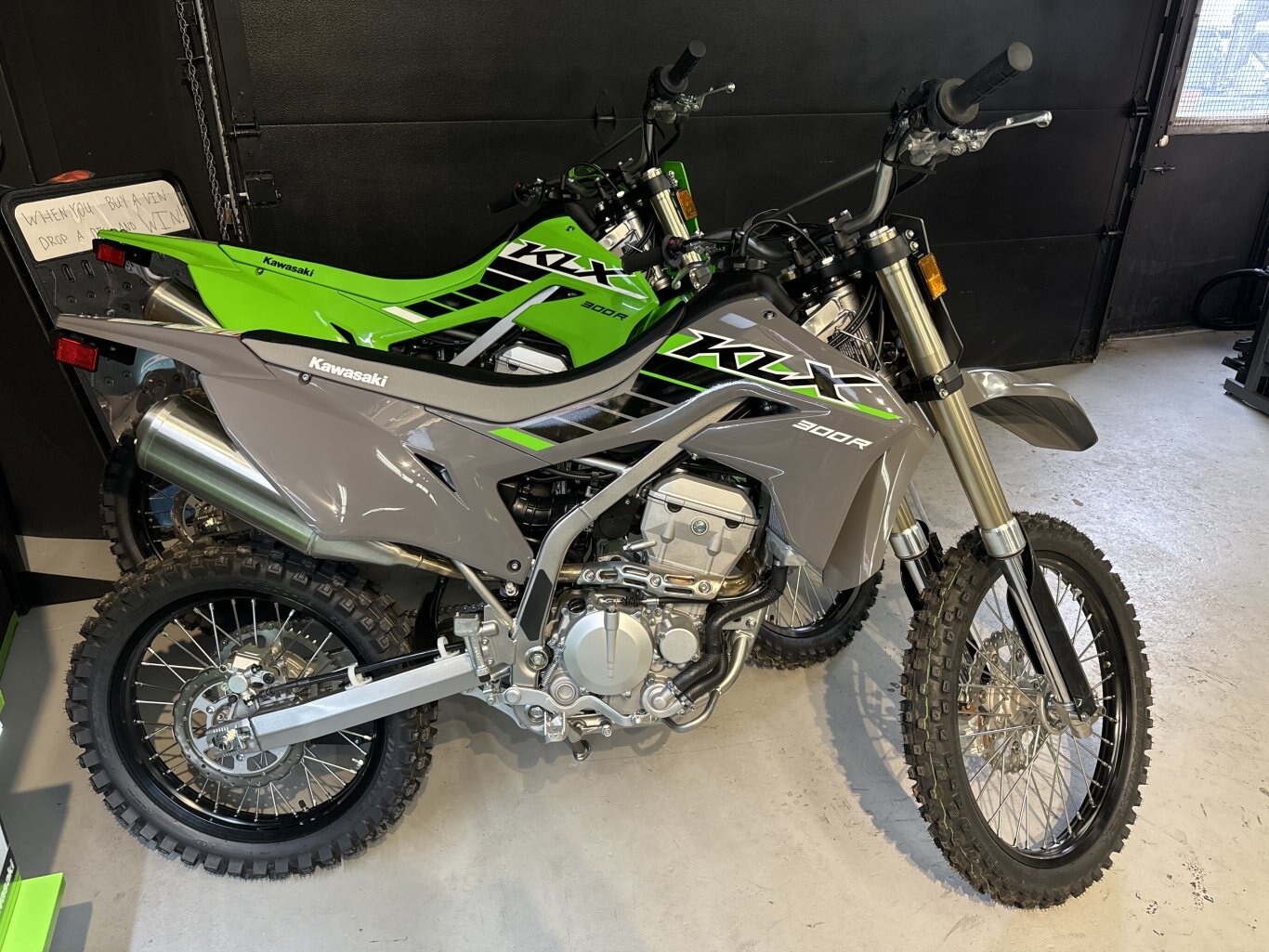 2025 Kawasaki KLX300R Battle Gray