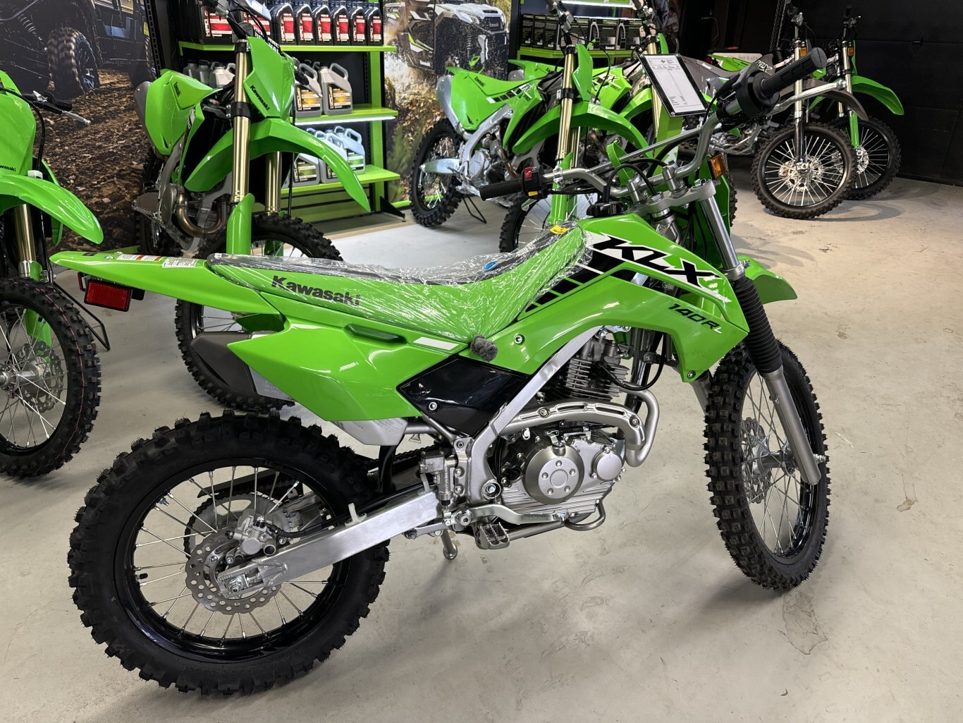 2025 Kawasaki KLX140R L Lime Green