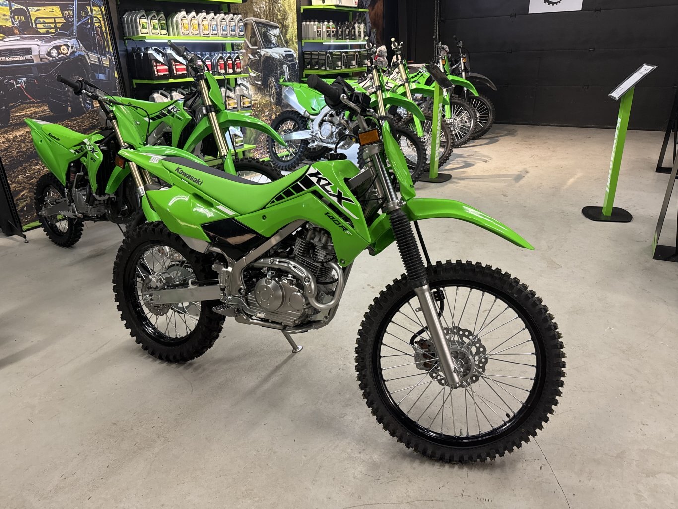 2025 Kawasaki KLX140R F Lime Green