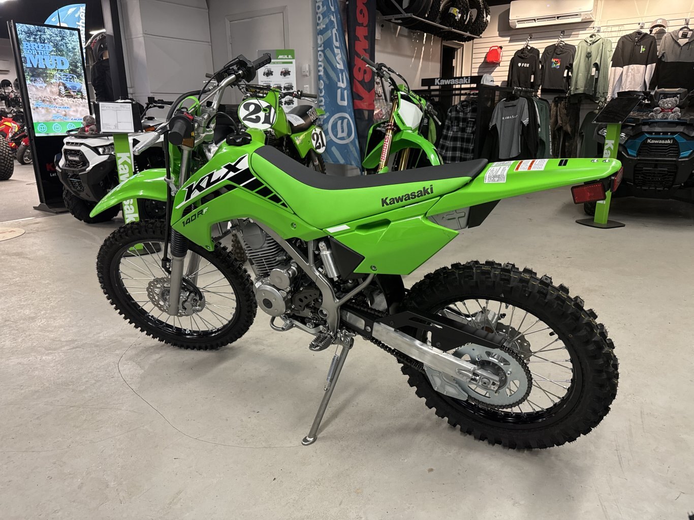 2025 Kawasaki KLX140R F Lime Green