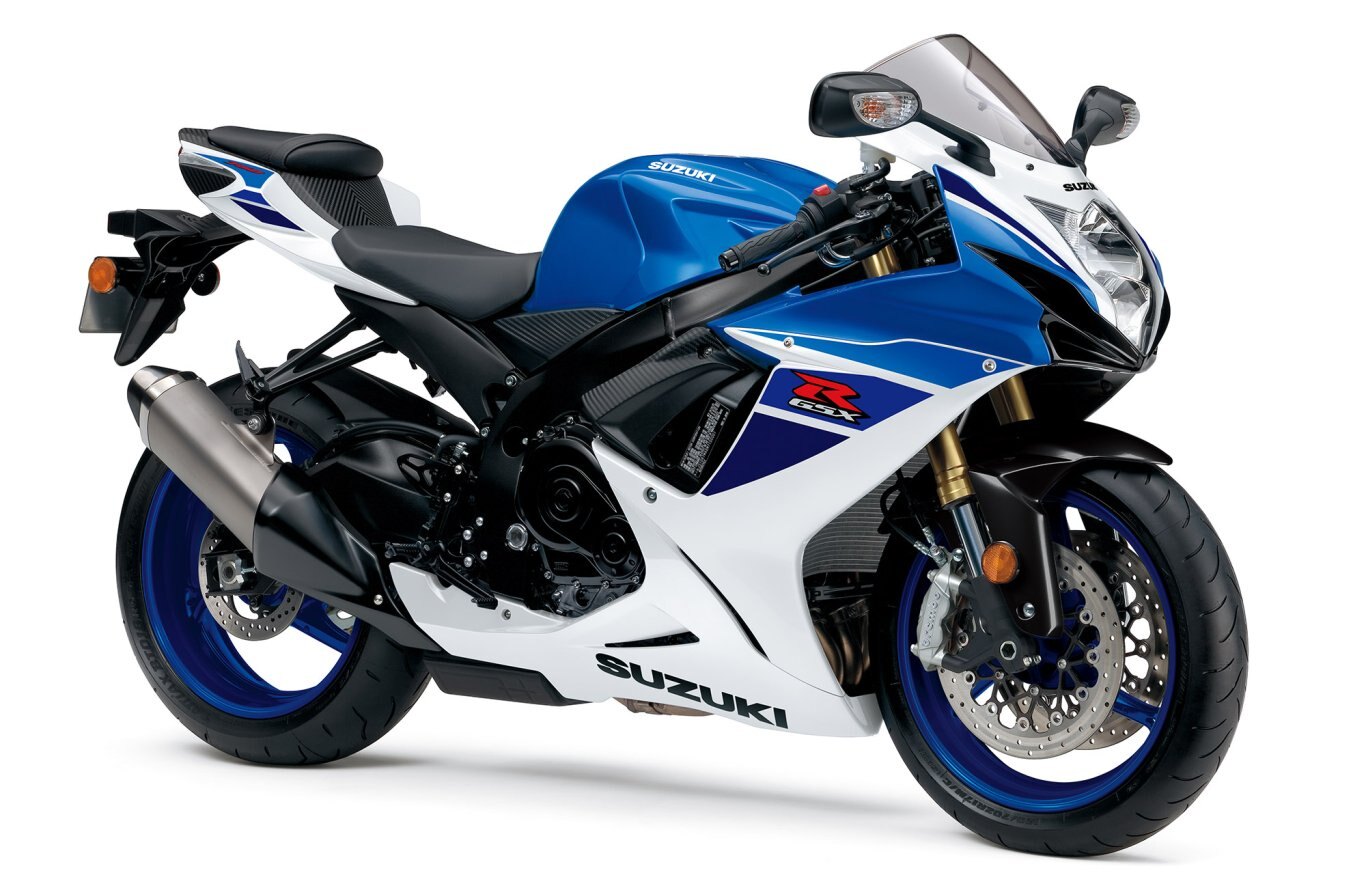 2024 Suzuki GSX R750 Pearl Brilliant White / Metallic Triton Blue