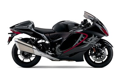 2026 Suzuki Hayabusa Candy Daring Red / Glass Sparkle Black