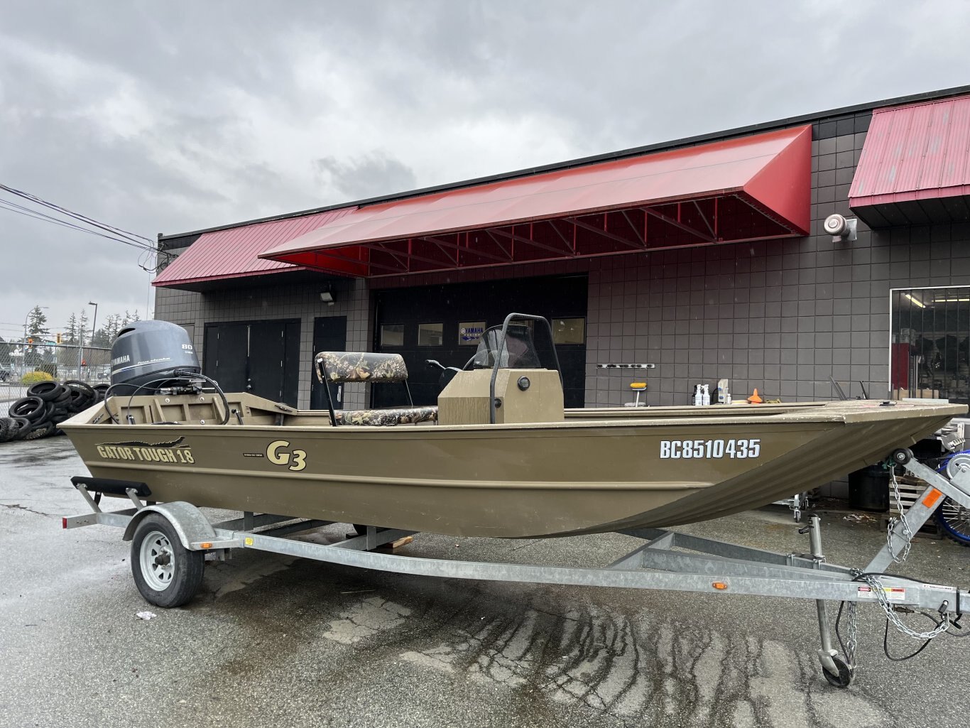 Used 2022 G3 18CCJ w/ Yamaha 80hp jet and trailer