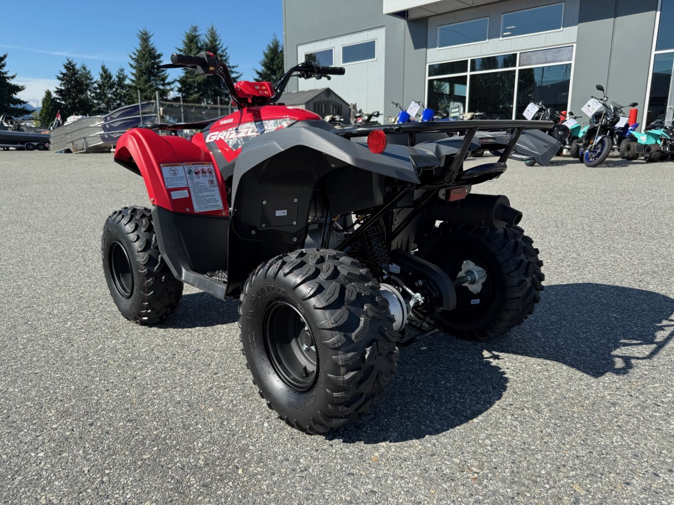 2025 Yamaha Grizzly 110 Grey Metallic/Red