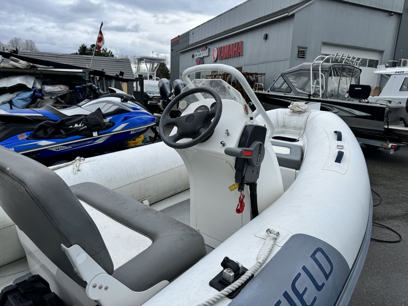 2017 Highfield OM350 Hypalon with 30 HP