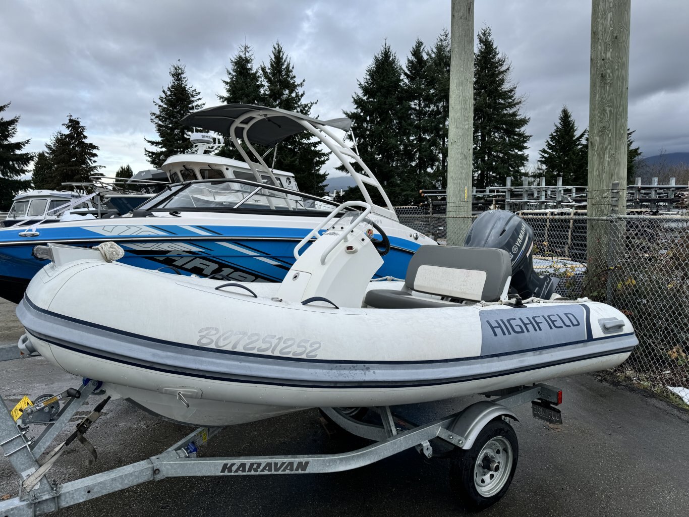 2017 Highfield OM350 Hypalon with 30 HP