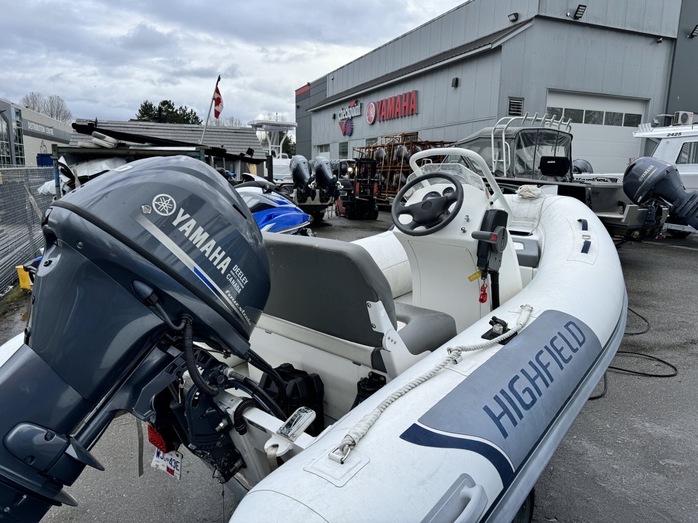 2017 Highfield OM350 Hypalon with 30 HP