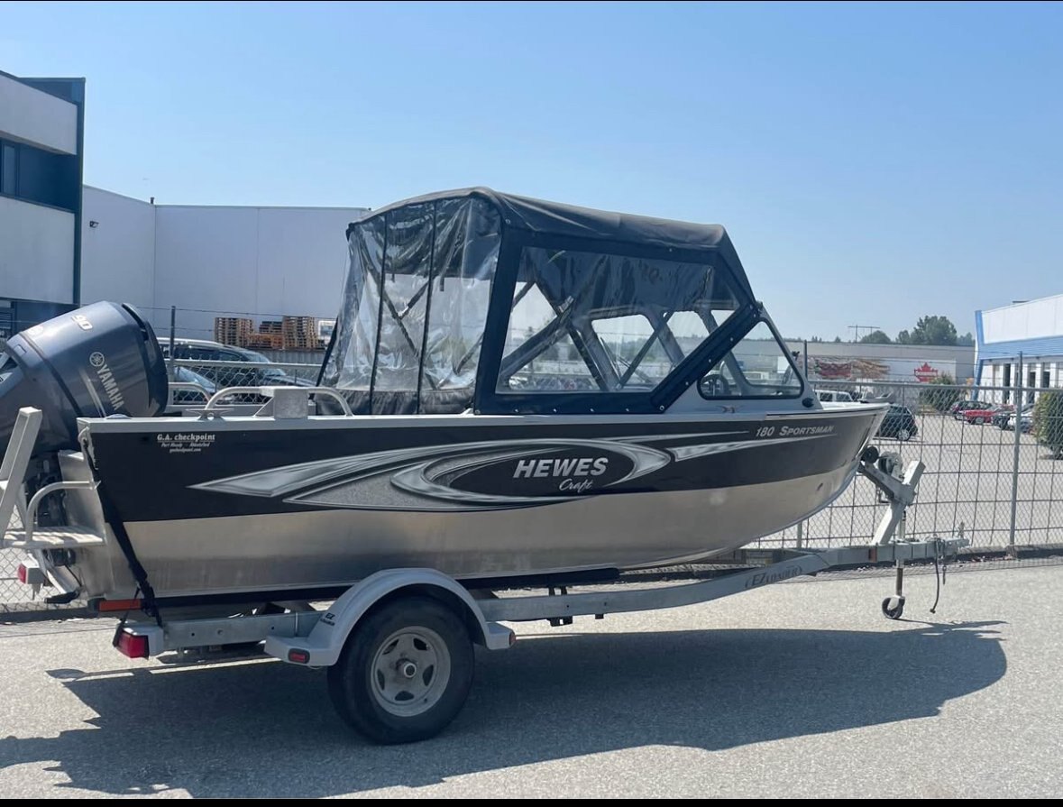 Used 2016 Hewescraft 180 Sportsman with Yamaha 90HP and trailer