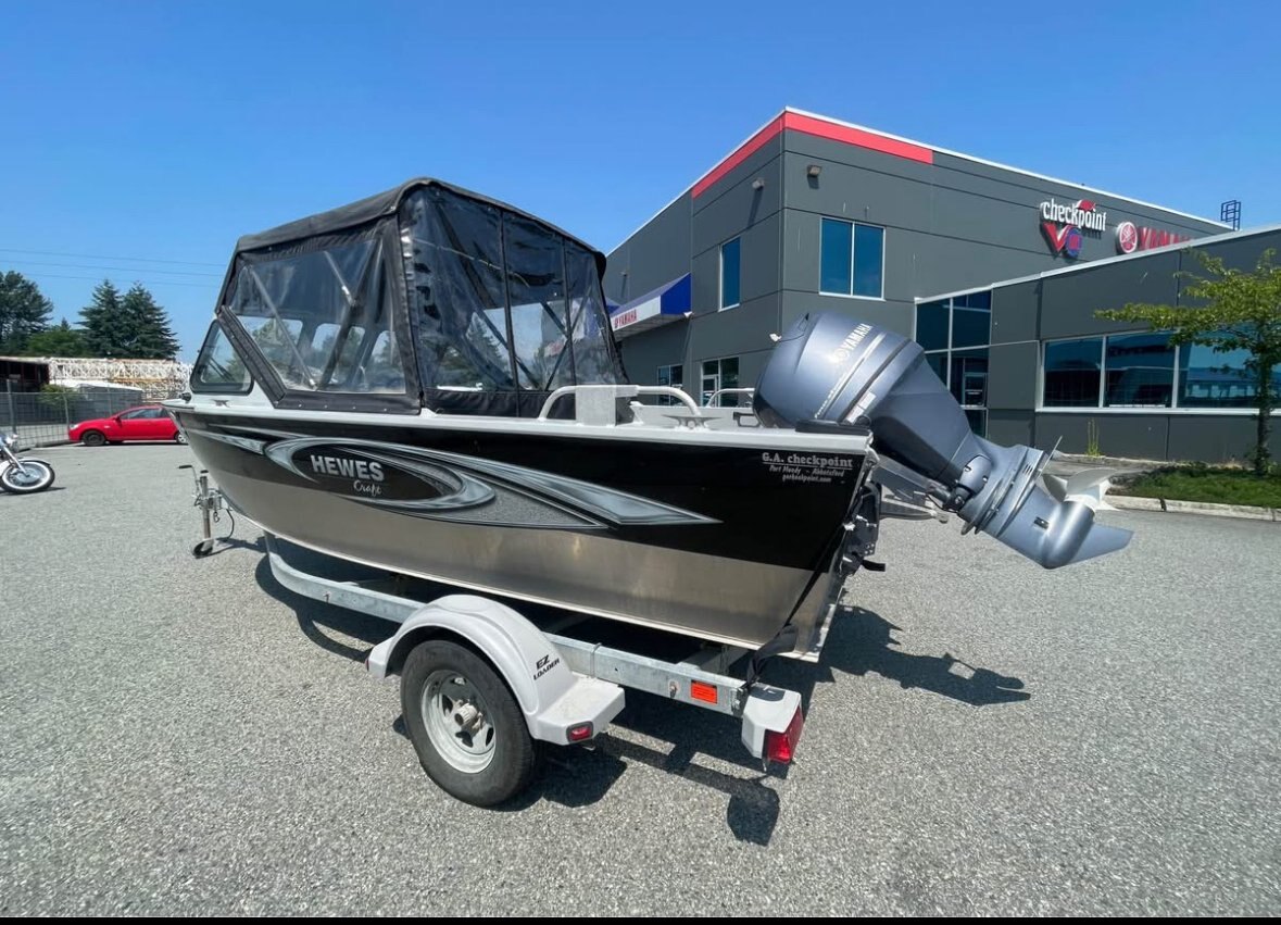 Used 2016 Hewescraft 180 Sportsman with Yamaha 90HP and trailer