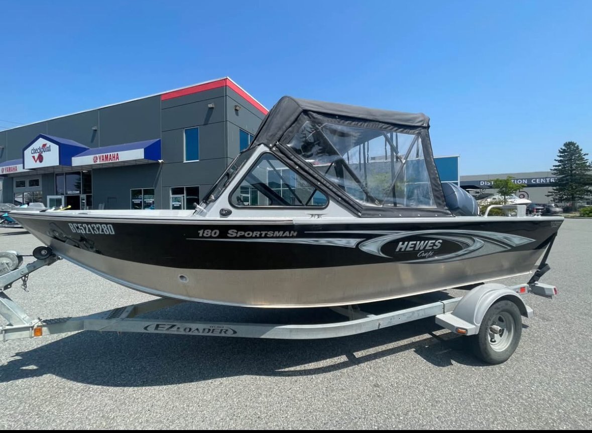 Used 2016 Hewescraft 180 Sportsman with Yamaha 90HP and trailer