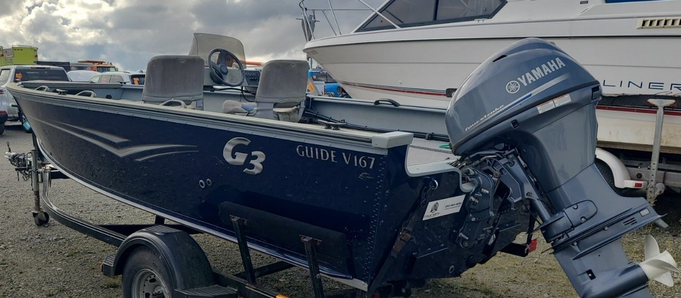 Used 2018 G3 Guide 167 with Yamaha F40LA & Trailer