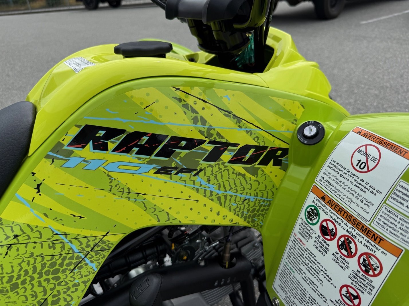 2026 Yamaha Raptor 110 Acid Green
