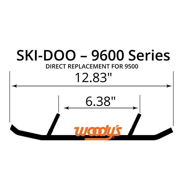 WOODY'S FLAT TOP TRAIL BLAZER 6" CARBIDE TRAIL RUNNER (TSD4 9600)
