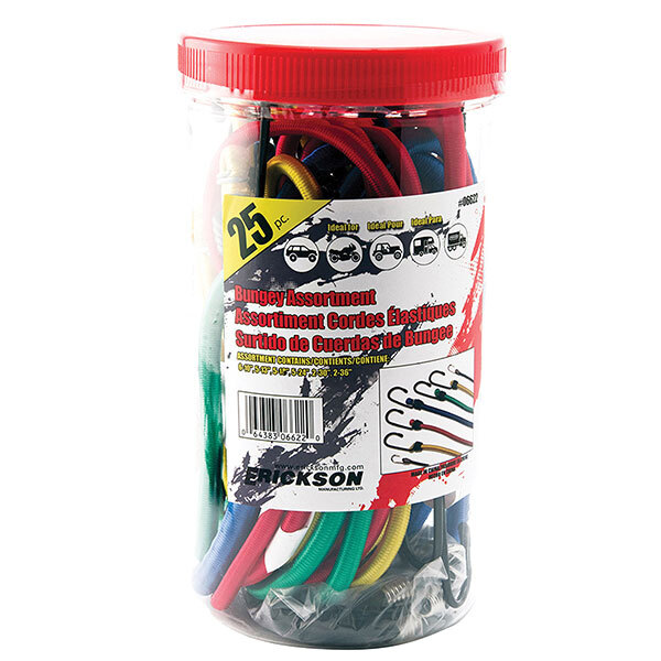 Erickson Assorted Jar of Bungey Cords 12pc (06621)