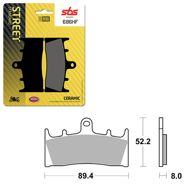 SBS ATV/UTV CERAMIC BRAKE PAD (6190686108)