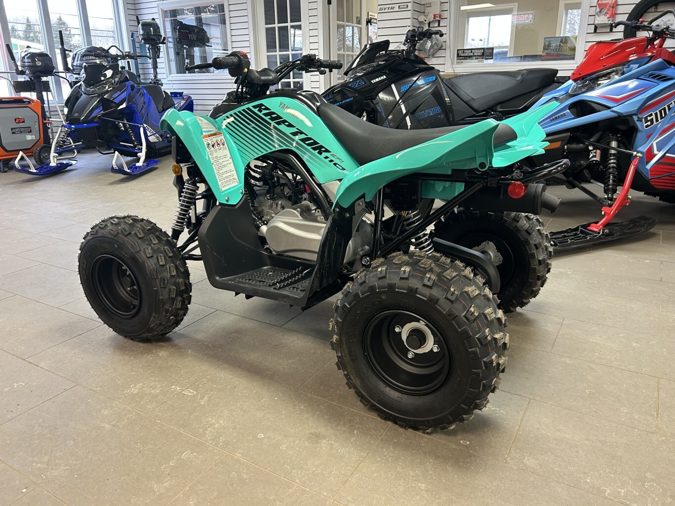 2025 Yamaha Raptor 110 Teal