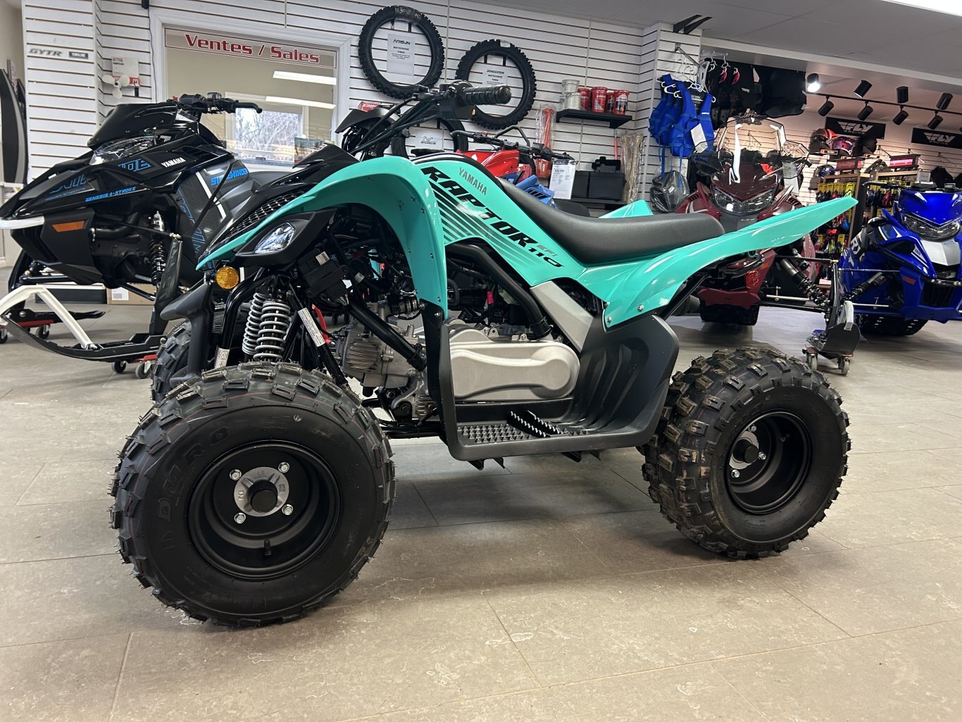 2025 Yamaha Raptor 110 Teal