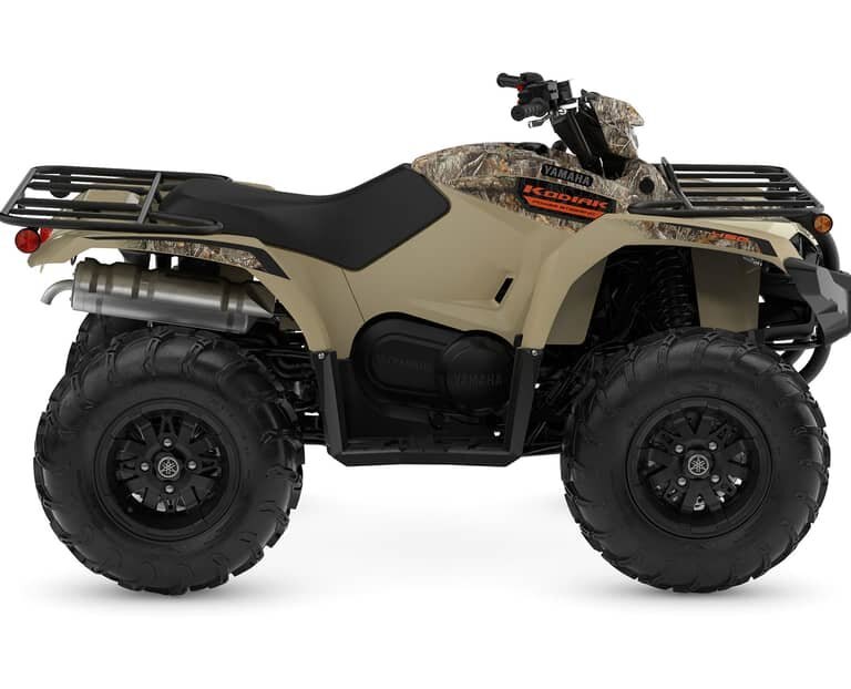 Yamaha Kodiak 450 EPS 2025 Beige d'automne avec bordure Realtree