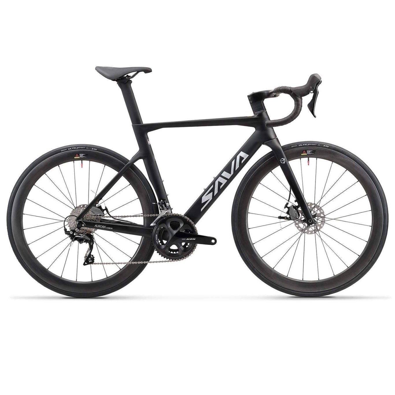 Vélo de route SAVA AURORA Disc 7.0 en carbone 2023 22 vitesses / noir