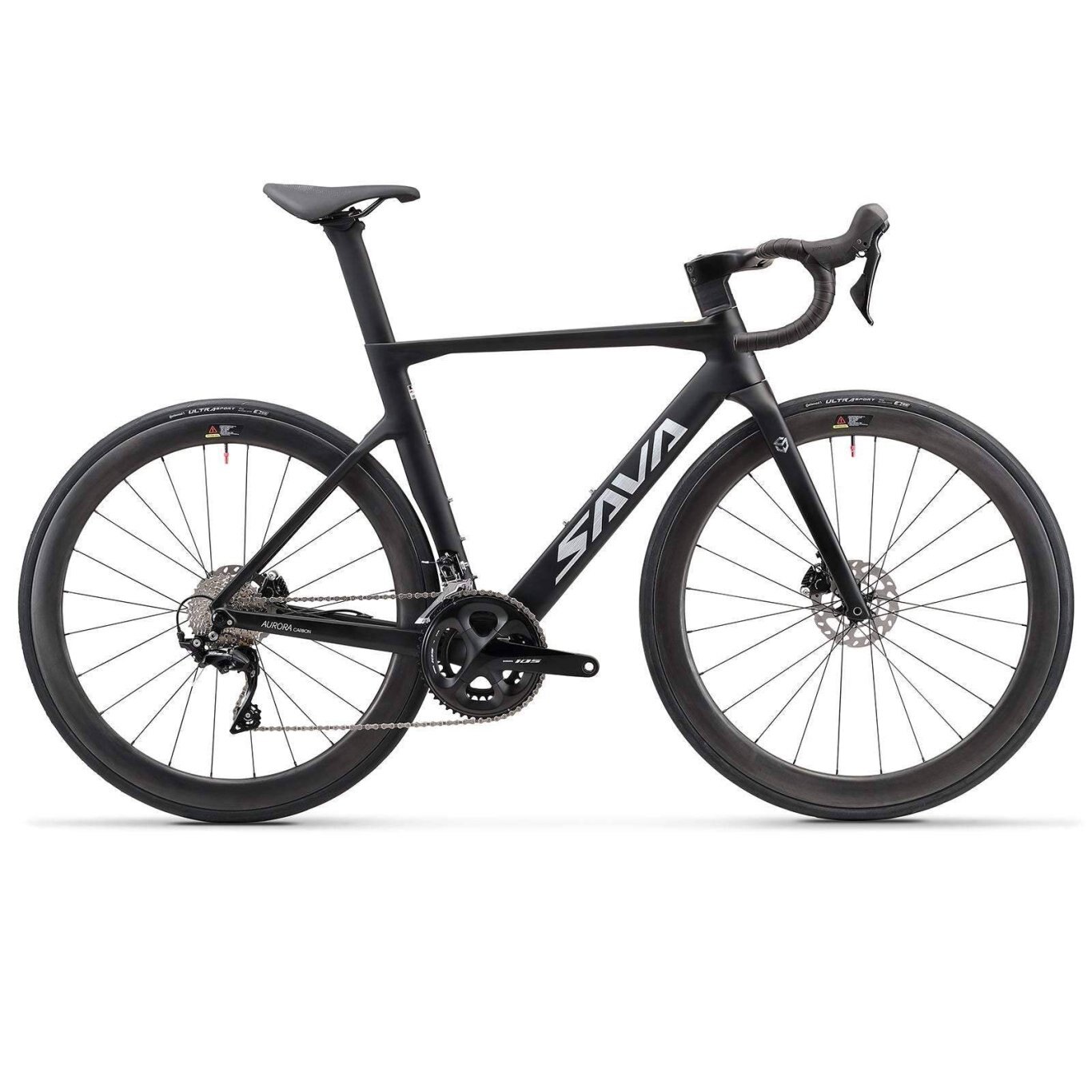 Vélo de route SAVA AURORA Disc 7.1 en carbone 2023 22 vitesses / noir
