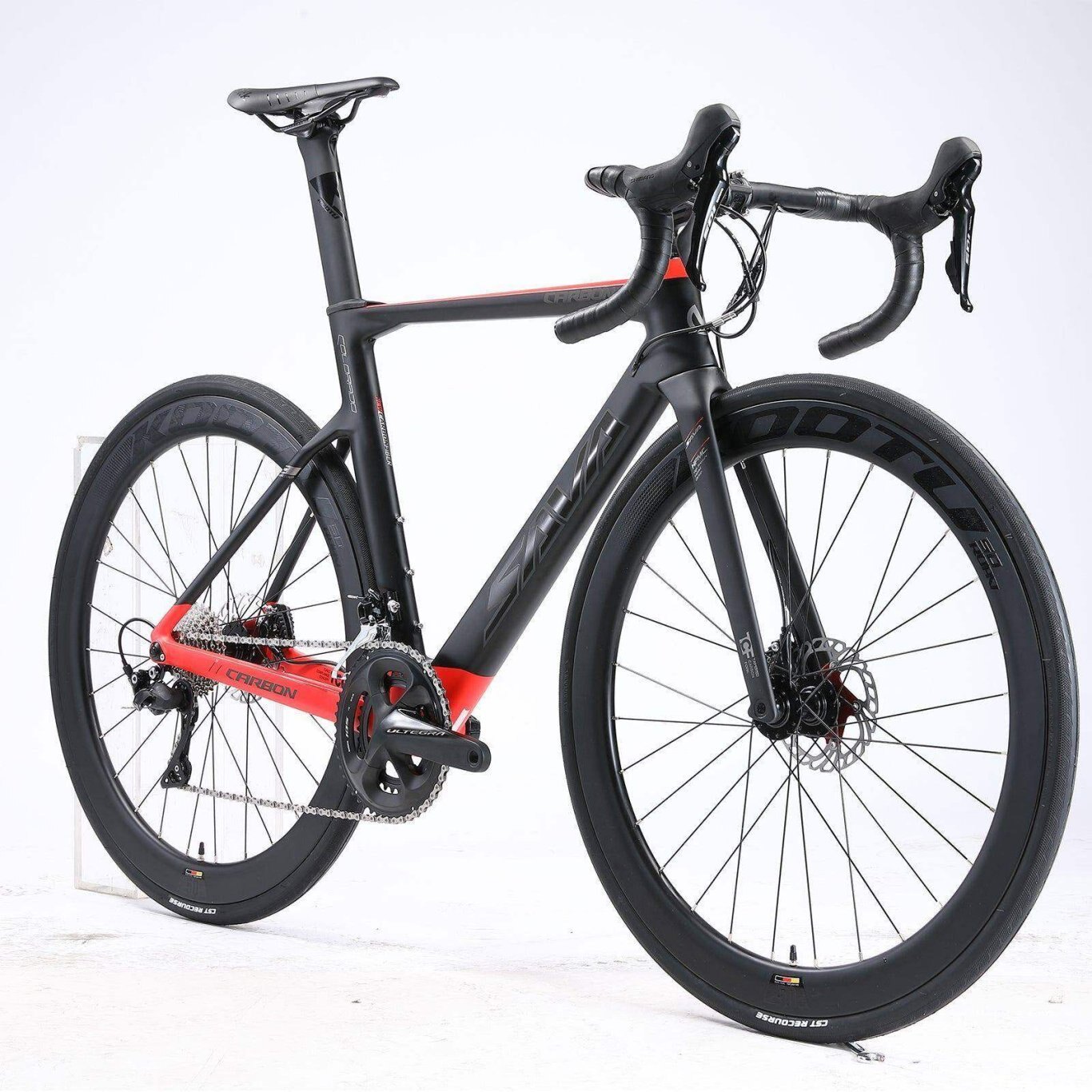 2023 SAVA Meteor 8.0 Full Carbon Road Bike 22Speed / Black red