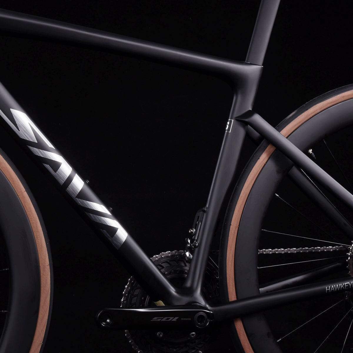 2023 SAVA FALCON 7.0 Di2 Full Carbon Road Bike 24 Speed / Black