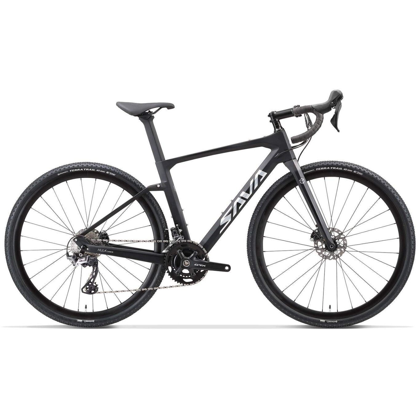 Vélo Gravel Carbone SAVA HULK 6.0 2023 22 vitesses / Noir