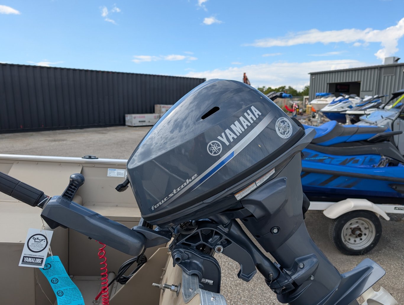 2025 YAMAHA 25HP W/ ELECTRIC START, POWER TILT, AND TROLL CONTROL, GRAND RIVER 17GR FREEDOM DEEP V ALUMINUM, GALVANIZED LOAD RITE TRAILER $14995 FOR PACKAGE!