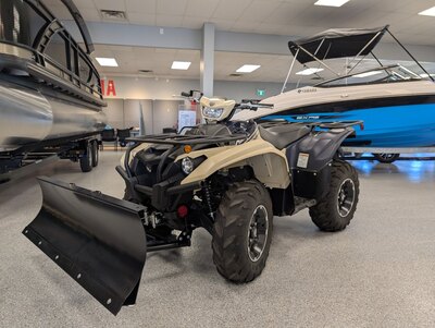 2025 YAMAHA KODIAK EPS SE WINTER PACKAGE. ALL IN CASH PRICE $15979 INCLUDING WARN WINCH AND PLOW KIT!