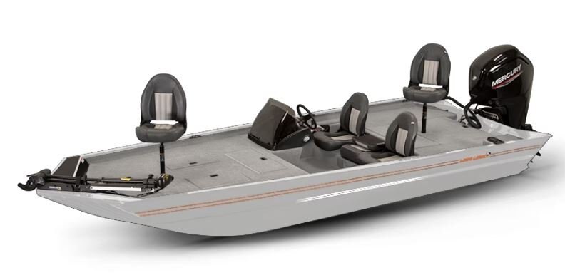 Lowe Boats LEGACY Bright White Exterior - Gray Poly Roughliner Splatter Black Interior Coating