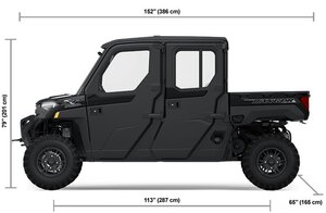 2025 Polaris RANGER CREW XP 1000 NORTHSTAR EDITION PREMIUM 6 SEAT ONYX BLACK