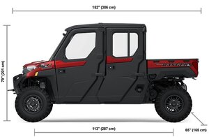 2025 Polaris RANGER CREW XP 1000 NORTHSTAR EDITION PREMIUM 6 SEAT SUNSET RED