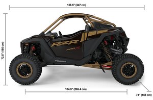 2025 Polaris RZR Pro R Ultimate Black Crystal / Shadow Bronze