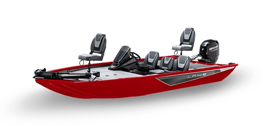 2025 Lowe Boats Stinger 175C Candy Apple Red Exterior - Gray Poly Roughliner Splatter Black Interior Coating