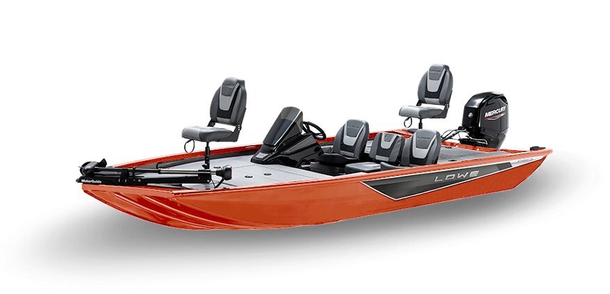 2025 Lowe Boats Stinger 175C Orange Riot Exterior - Gray Poly Roughliner Splatter Black Interior Coating