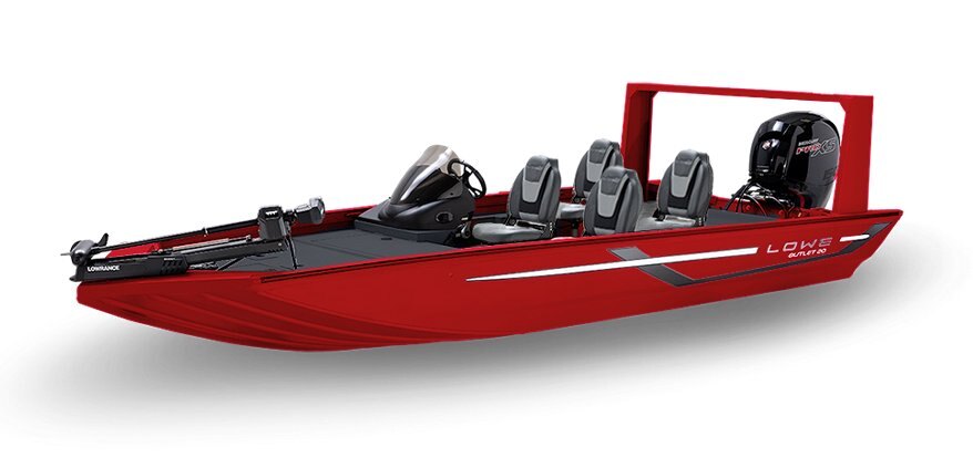 2025 Lowe Boats Outlet 20 Candy Apple Red