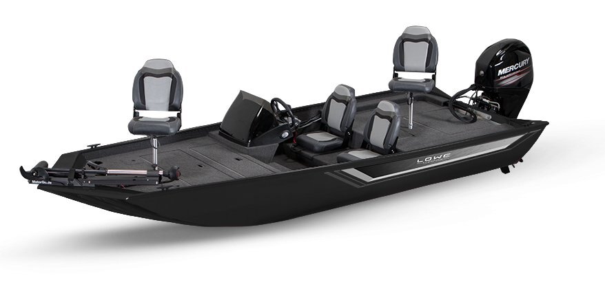 2025 Lowe Boats Skorpion 17 Black Exterior - Gray Carpeted Interior