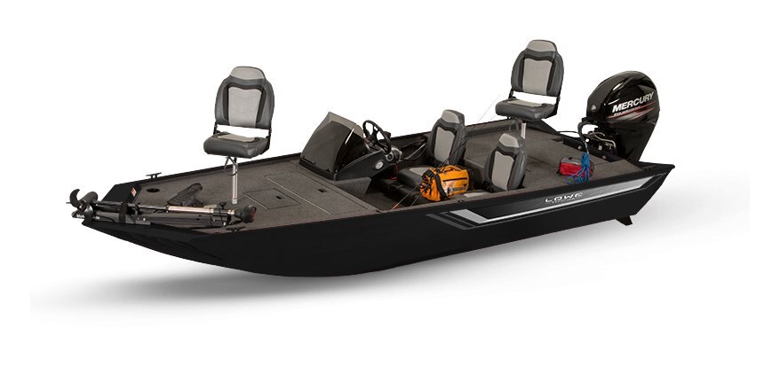 2025 Lowe Boats Skorpion 16 Black Exterior - Gray Carpeted Interior