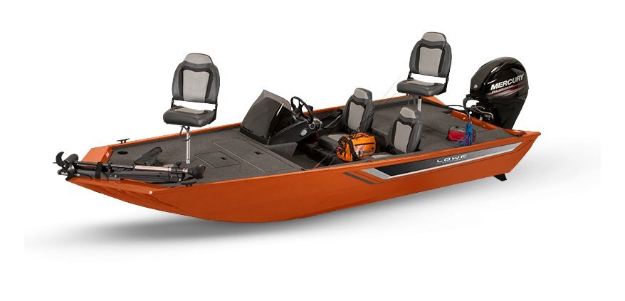 2025 Lowe Boats Skorpion 16 Orange Riot Exterior Gray Carpeted Interior