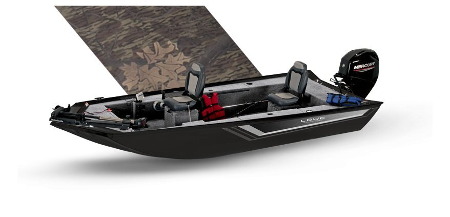 2025 Lowe Boats Skorpion SS Mossy Oak® Break Up Exterior with Poly Roughliner Interior Coating