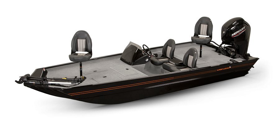 2025 Lowe Boats Legacy Metallic Black Exterior Gray Poly Roughliner Splatter Black Interior Coating