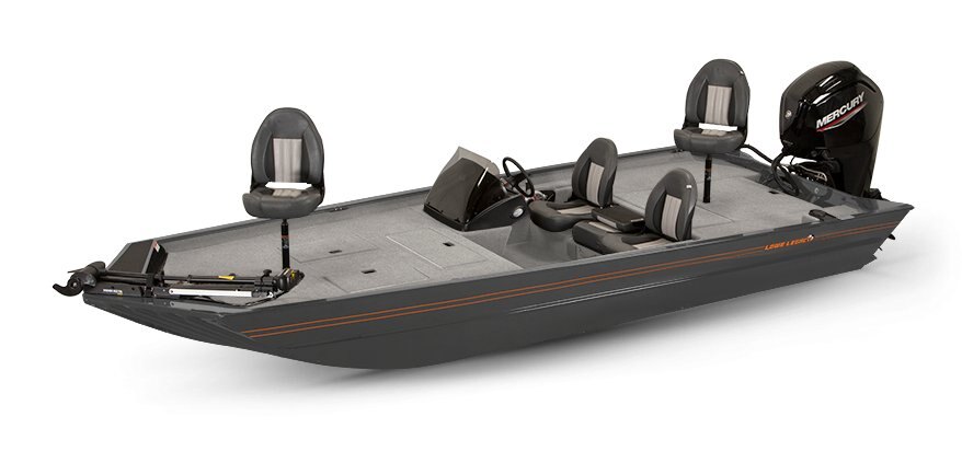 2025 Lowe Boats Legacy Metallic Silver Exterior Gray Poly Roughliner Splatter Black Interior Coating