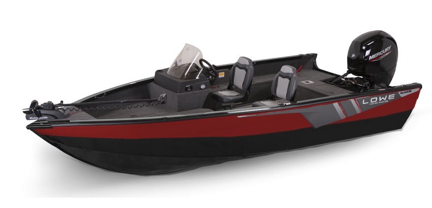 2025 Lowe Boats FM 1800 SC 2-Tone Black Base & Candy Apple Red Accent