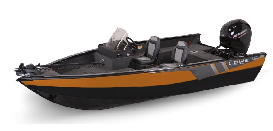 2025 Lowe Boats FM 1800 SC 2-Tone Black Base & Orange Riot Accent