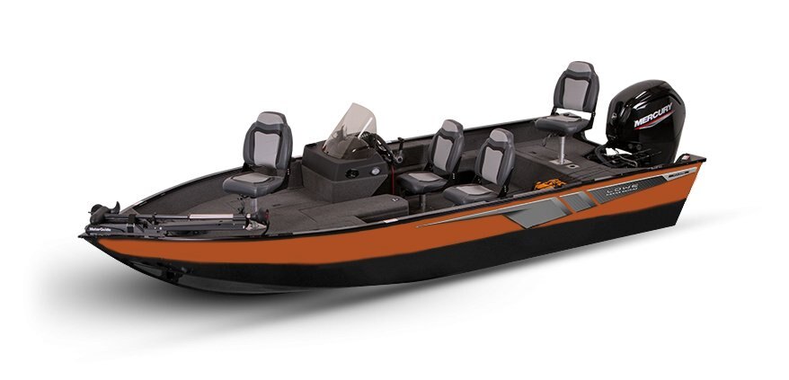 2025 Lowe Boats FM 1775 SC 2-Tone Black Base & Orange Riot Accent