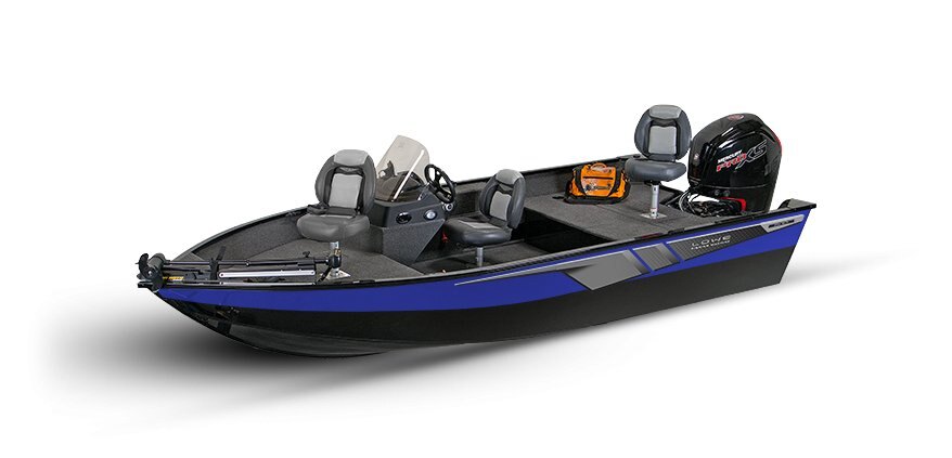 2025 Lowe Boats FM 1675 SC 2-Tone Black Base & Blue Accent