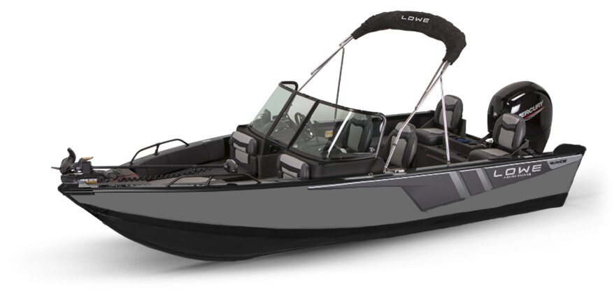 2025 Lowe Boats FM 1800 WT 2-Tone Black Base & Metallic Silver Accent